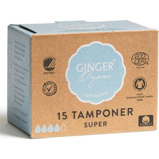 Ginger Organic Tampon u. Indføring Super (15 stk)