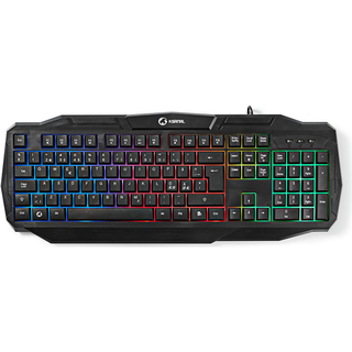 Nedis GKBD100BKND Kablet Gamingtastatur USB 2.0 - Nordisk Layout - Sort
