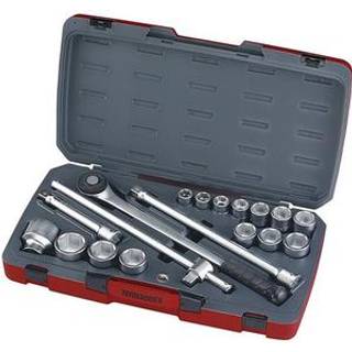 T3418-6 med ¾" □-fatning. Teng Tools Topnøglesæt