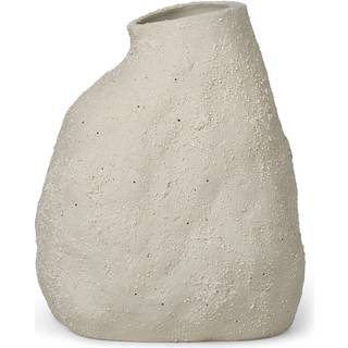 Vulca Vase - Medium - Off-white Stone