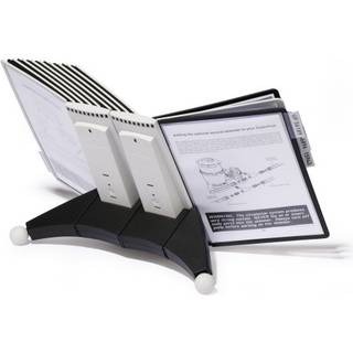 Durable Sherpa borddisplay A4 til 20 lommer - komplet sort og grå lommer