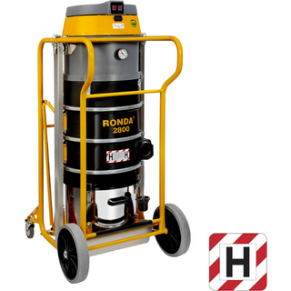 RONDA støvsuger 2800H med dispenser for longopac med gitter og flange 380V