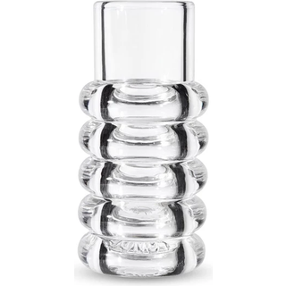 Tom Dixon Vases - 'Press' stem vase in clear glass