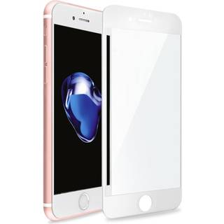 iPhone 8 Plus fuld 3D hærdet glas skærmbeskyttelse  - Hvid
