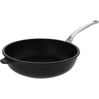 de Buyer Choc Extreme Sauteuse 28 cm mit Antihaftbeschichtung & Stielgriff - Aludruckguss - Schwarz