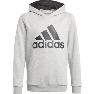adidas Essentials hættetrøje - Medium Grey Heather / Black - 110