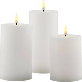 SIRIUS Sille genopladelige bordlys, 3 stk, hvid