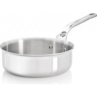 de Buyer Affinity Sauteuse gerade 28 cm / 4,6 L - Edelstahl-Mehrschichtmaterial - Silber