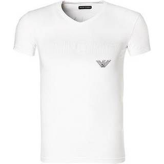Emporio Armani Stretch Cotton Megalogo T-Shirt - White