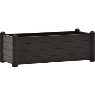 højbed 100x43x35 cm PP mokkafarvet