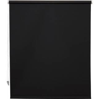 Rullegardin sort 90 x 210 cm mørklægning
