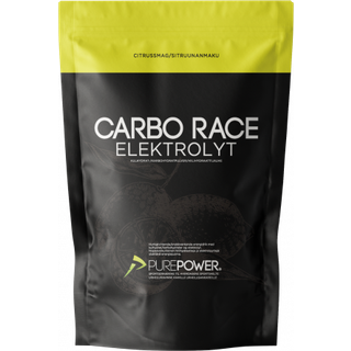 PurePower Carbo Race Elektrolyte 1 kg - Citrus Smag til Energi og Hydrering