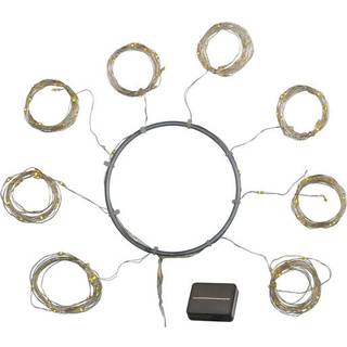 Knirke Solar Parasol, 8 x 1,5 m, sølv