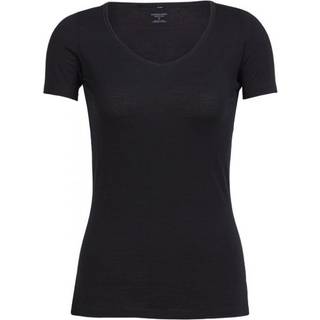 Icebreaker Women's Siren S/S Sweetheart Merino undertøj Damer størrelse XS farve sort