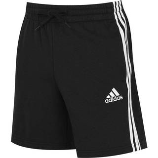 Essentials French Terry 3-Stripes shorts - Black / White - XS