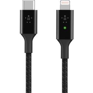 Belkin Smart LED Cable grey 1,2m USB-C / Lightning   CAA006bt04GR