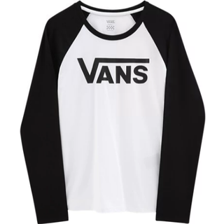 Vans - Flying V Classic Long Sleeve T-shirt, Woman, White, Size: XXS - White - XXS