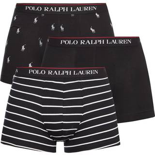 Classic 3-pak Trunk, Black/Black White Stripe/ Black Aopp, XL