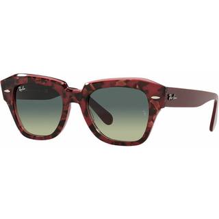 Ray - Ban Unisex RB2186 STATE STREET 1324BG Solbriller Acetat Brun Brun Firkantet Normal Skygge