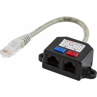 Y-kabel adapter til RJ45 TP, UTP