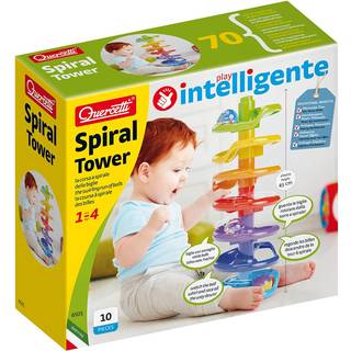 Quercetti Spiral Tower - Kuglebane m 10 dele - fra 1 år