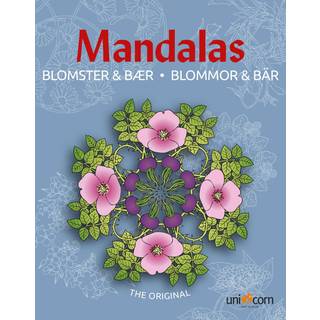 Mandalas med Blomster & Bær Mandalas med Blomster & Bær Denne malebog har 32 smukke Mandalas-motiver inspireret af naturens blomster og bær. Der er ét motiv på hver side kvalitetspapir, og siderne kan tages ud hver for sig. Når du fordyber dig i Mandalas-mønstrene, styrkes koncentrationsevnen. Samtidig virker farvelægningsprocessen beroligende på både børn og voksne. Se alle vores malebøger her.