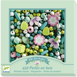 Træperler - Blomster, 450 stk.
