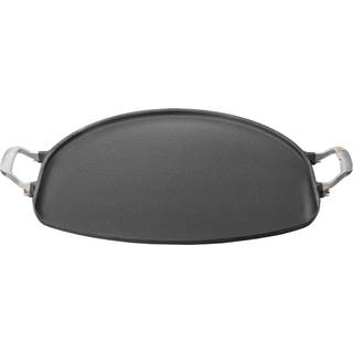 Støbejerns grillstegepande