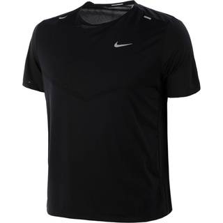 Kortærmet Nike Rise 365 Dri-FIT-løbeoverdel til mænd - sort - XXL