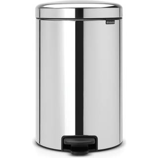 Brabantia NewIcon Pedalspand 20 liter-Brilliant Steel