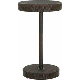 havebord 60,5x106 cm polyrattan sort