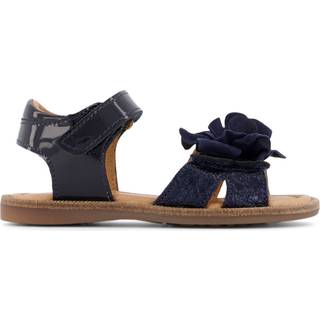 Bisgaard Sandal Agnes Midnight Med Blomst - Str. 29
