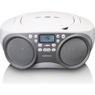 Lenco SCD-301PK - Portable FM radio with CD MP3 - Blue/White