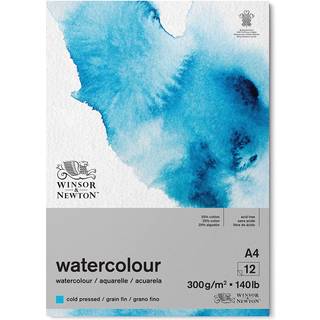 Watercolour pad cold pressed 300g A4 12pages