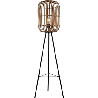 Lindby Canyana gulvlampe, 139 cm, natur, rattan, stativ