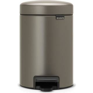 Brabantia Pedalspand Newlcon 3 liter Platinum