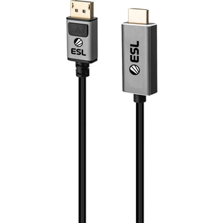 ESL Gaming DisplayPort til HDMI kabel  (2 m) - På lager i butik