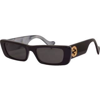 Gucci Kvinde GG0516S 001 Solbriller Acetat Sort Grå Firkantet Normal