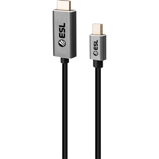 ESL Gaming mini DisplayPort til HDMI kabel  (2 m) - På lager i butik