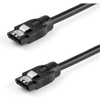 StarTech.com 0.3 m Round SATA Cable - Latching Connectors - 6Gbs SATA Cable - SATA cable - 30 cm