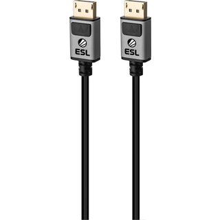 ESL Gaming DisplayPort 1.4 kabel (1 m) - På lager i butik
