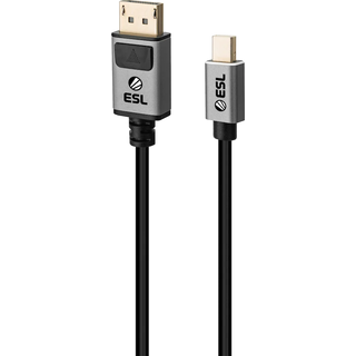 ESL Gaming DisplayPort til mini DisplayPort 1.4 kabel (2 m) - På lager i butik