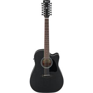 Ibanez AW8412CE-WK Weathered Black 12-strenget akustisk-elektrisk guitar