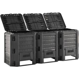 Kompostbeholder Sort - 1200 l