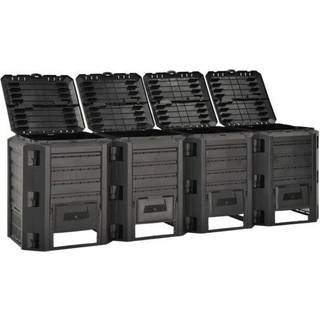 kompostbeholder 1600 l sort