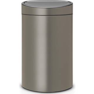 Brabantia Waste Bin Touch Bin New,recycle, 23+10 L Platinum