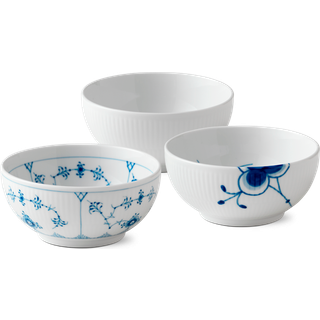 Royal Copenhagen History mix skålesæt 3 stk. 47 cl
