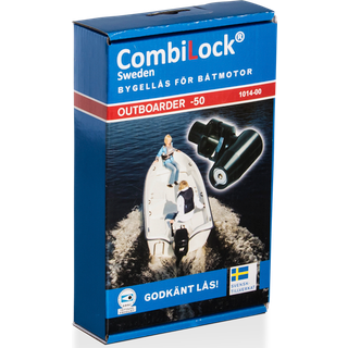 Motorlås til påhængsmotorer Combilock Outboarder -50 hk, klasse 3, til motorer med tvingskrue (op til 50 hk)
