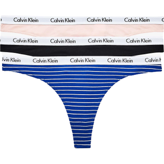 Calvin Klein 3-pak Carousel Thongs - Pink/Blue - Small