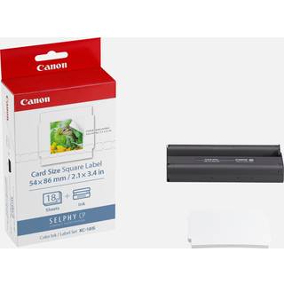 Canon KC-18 IS kvadratisk fotopapir og patron til selphy printer